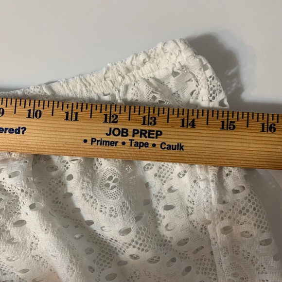 Laundry by Shelli Segal Lace Wide Leg Pants Womens XL White Beach Coverup Boho - Picture 4 of 8